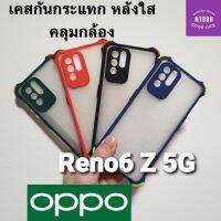 เคสโทรศัพท์ Oppo Reno6 Z 5G เคสกันกระแทก หลังใส คลุมกล้อง พร้อมส่ง