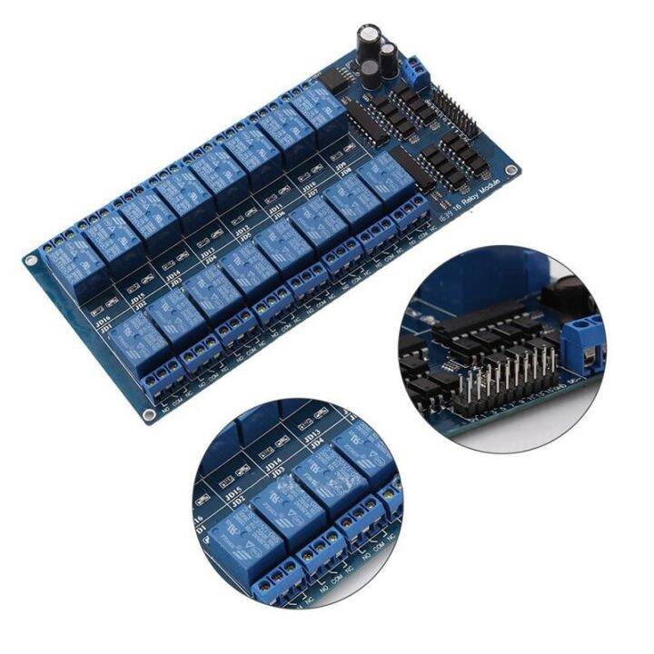 รีเลย์16ช่อง5v-12v-บอร์ดสำหรับ-arduino-pic-avr-mcu-dsp-แขน-plc-ควบคุม