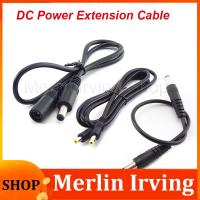 Merlin Irving Shop 12V DC Power Supply Extension Cable Male Female Plug Adapter 5.5mmx2.1mm 5.5*2.5mm Jack Extend Cord Wire For CCTV Camera