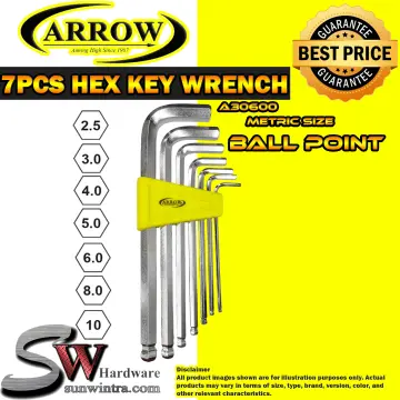 9 pcs Allen Key Wrench Set Ball Point Flat Head Hex Torx Star Extra Long  CRV S2 Allenkey Screwdriver Spanner Spline Key