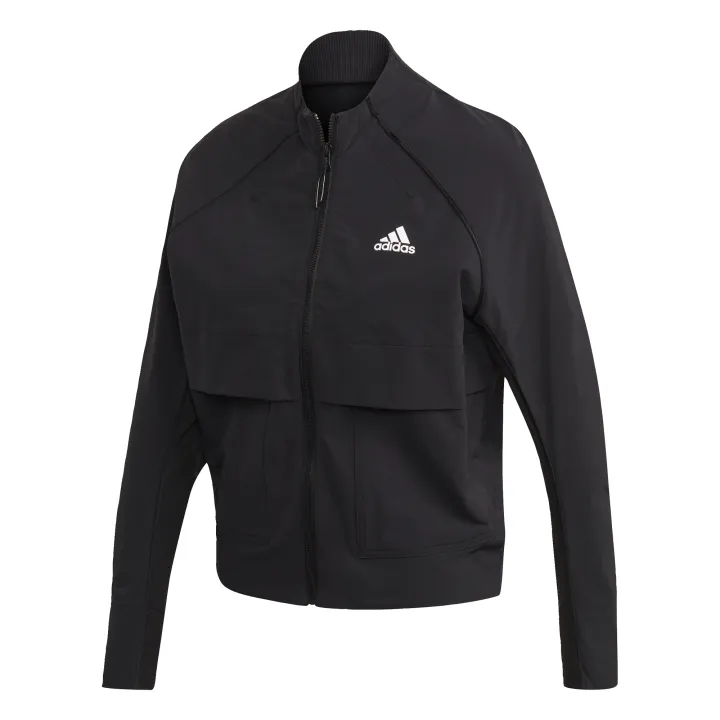 adidas women's long woven jacket