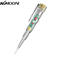 KKmoon Intelligent Waterproof Voltage Tester Pen Power Voltage Detector Electricity Detector Test Pencil with High Brightness LED Light Electrical Indicator Tool with Screwdriver