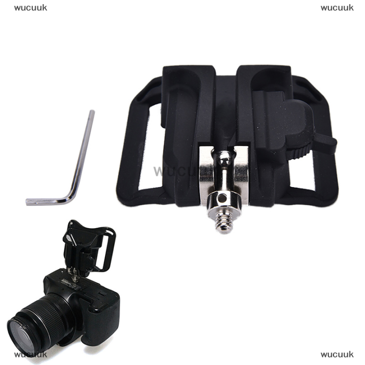 wucuuk-1-4-สกรูกล้องเอว-spider-belt-holster-quick-strap-หัวเข็มขัดหมองคล้ำสำหรับกล้อง