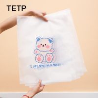 TETP 30ชิ้นฝ้ากระเป๋าแบบมีซิปสำหรับเดินทางที่บ้านเสื้อยืดกางเกงผ้าขนหนูการดูแลผิวที่เก็บเครื่องสำอางแบบพกพา