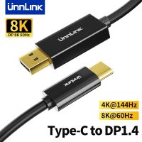 [3C electronic digital] 4K14 8K60Hz Unnlink 4Hz USB C ไปยัง DP สายเคเบิลประเภท C Thunderbolt4เพื่อ DisplayPort แปลง1.4อะแดปเตอร์สำหรับ Macbook Pro Samsung Huawei