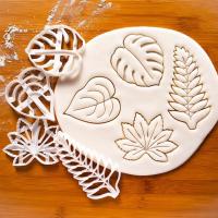 Pottery Leaf Mold Monstera Ivy Fern Maple Leaf Clay Clay Cutting Tool DIY Clay Cooking Model Tools Cut Accessories Clay  Dough