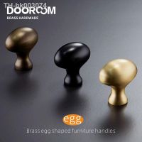 ✹ Dooroom Brass Egg Furniture Handles Wardrobe Dresser Cupboard Cabinet Door Drawer Shoe Box Pulls Pastoral Mediterranean Knobs