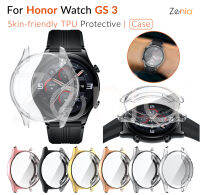 Zenia TPU ที่มีสีสันผิวเปลี่ยนเคสครอบสำหรับ Honor Watch GS 3 GS3 อุปกรณ์เสริมป้องกันทุกรอบ