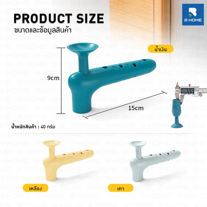 ปลอกที่จับประตู-b-home-ฝาครอบลูกบิด-ยืดหยุ่น-ฝาครอบมือจับประตู-ซิลิโคน-กันไฟฟ้าสถิตย์-ครอบลูกบิดประตู-door-handle-cover-ปลอกหุ้มที่จับประตู-ป้องกันมือจับประตู-ไร้เสียง-ป้องกันการชน-มี-3-สี-hm-hdoor2