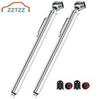 2pcs Tire Pressure Gauge 5 - 50PSI and Metal Made Nozzle 2 Measurements for Vehicles gift valve caps 【hot】