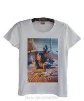 2023NewPulp Fiction เสื้อยืดผู้ชายผู้ชาย O-Neck Tshirt แขนสั้นพิมพ์ลายแบบสบายๆ100% Cotton T เสื้อสำหรับผู้ชาย