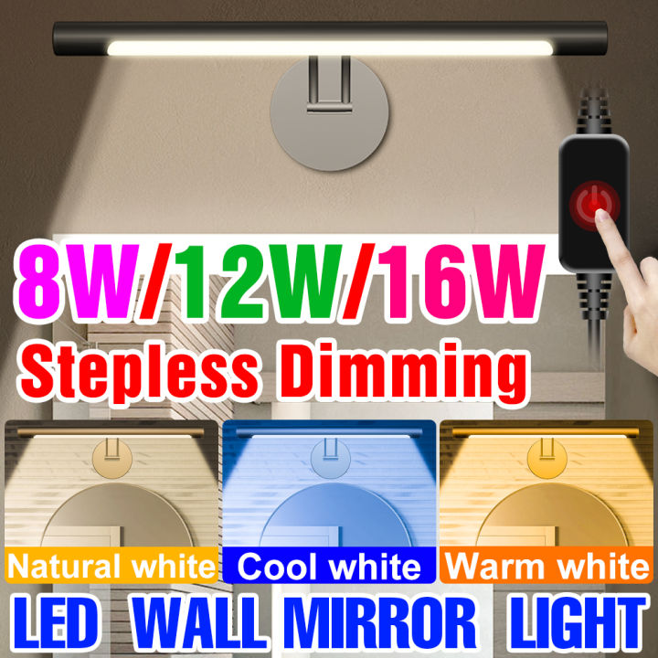 led-กระจกโคมไฟติดผนัง-usb-ขับเคลื่อนกระจกควบคุมแบบสัมผัสแต่งหน้าไฟ-led-smd2835กระจกห้องน้ำโคมไฟกระจกโต๊ะเครื่องแป้งแสง