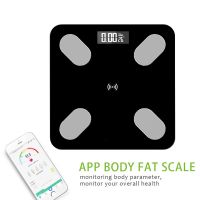 【PPQ Home Life Museum】 เครื่องชั่งอิเล็กทรอนิกส์ Bluetooth Body Fat Scale เครื่องชั่งน้ำหนักชั่งน้ำหนักสำหรับ Body Digital Weight Scales Toughened Glass LCD Display