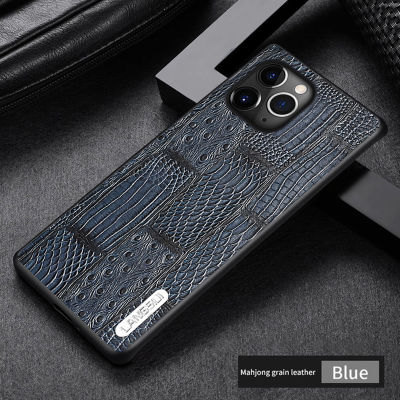 Retro Splice Genuine Leather Phone Case for iPhone 13 Pro Max 12 Min 11 12 Pro Max X XS Max XR 8 Plus 6 6s 7 Plus SE  Cover