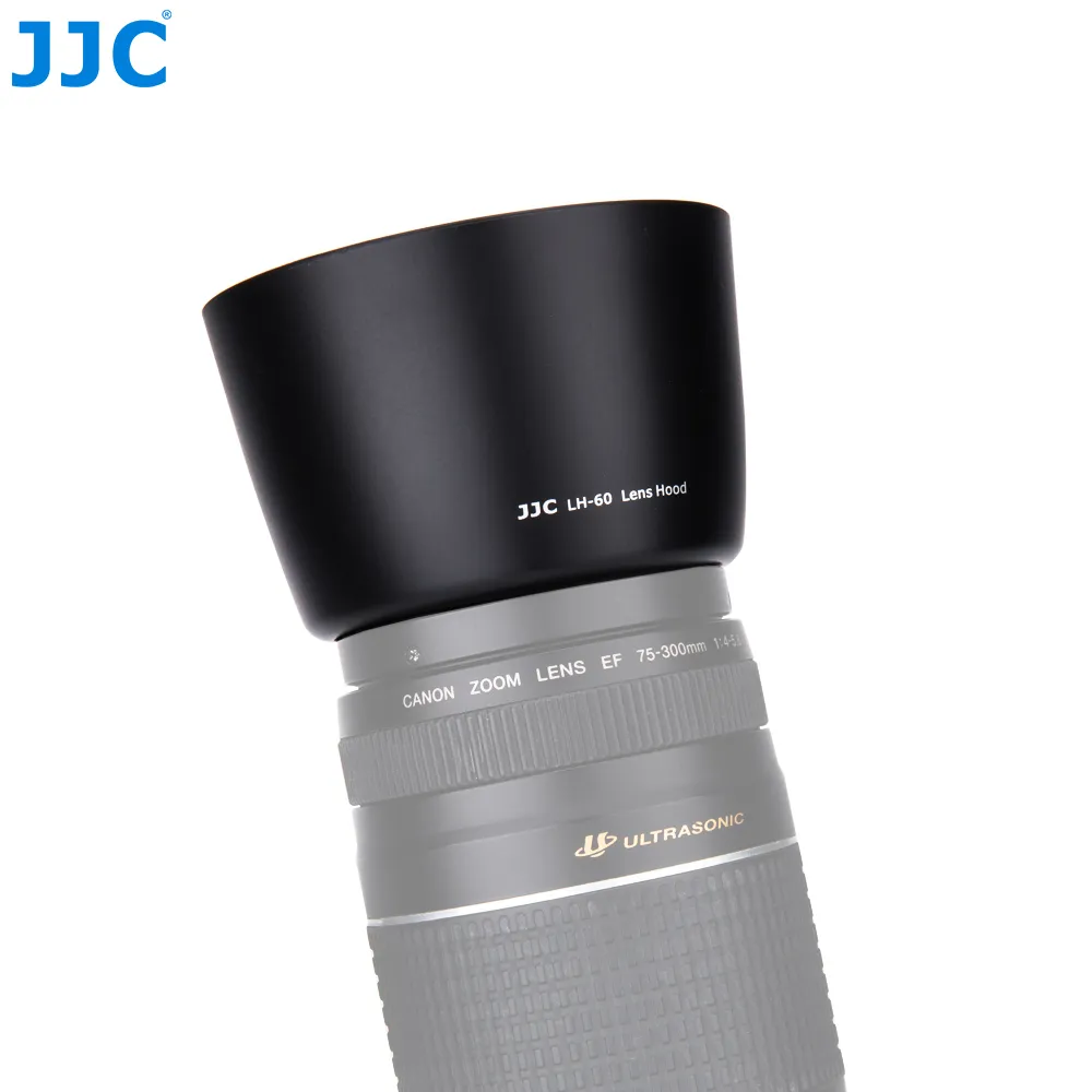 Jjc Lh 60 Camera Lens Hood For Canon Ef 75 300mm F 4 5 6 Iii Usm Lens Ef S 55 250mm F 4 5 6 Is Ii Lens Replace Canon Et 60 Abs Material Lazada Singapore