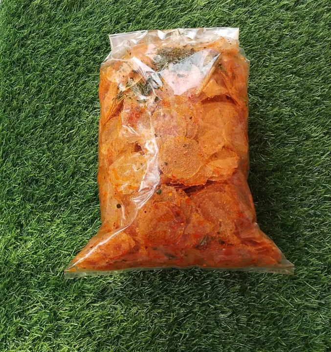 Kripca Pedas Daun Jeruk Kg Keripik Kaca Pedas Original Lazada Indonesia