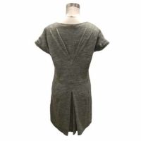 Plasté Dress, Flare, Wool Lining, Solid Color, Mini Length, Short Sleeve, 2 Women Direct from Japan SecondhandTH