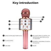 《Miss you electronic》3D Basskaraoke MicrophoneKaraoke Home For Music Player Singing Microfono Mic Microphone For SingMicrophone Accessories