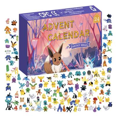 Advent Calendar Pikachu Anime Figures 24 Pcs Action Model Collect Dolls Advent Calendar Gift Box Birthday Gifts Children Toys dependable