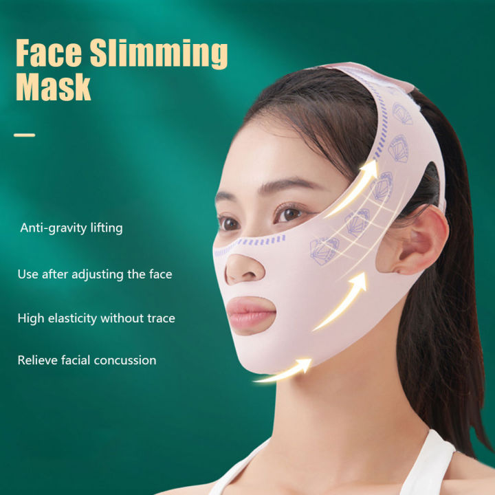 Hittime Soft Comfortable Face-lift Bandage Highly Elastic Breathable V ...