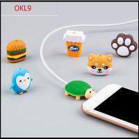 OKL9 1Pc มีประโยชน์ การ์ตูน สำหรับ iPhone ที่บังลม ตัวป้องกันสาย USB เคสสายไฟ สายข้อมูลกัด