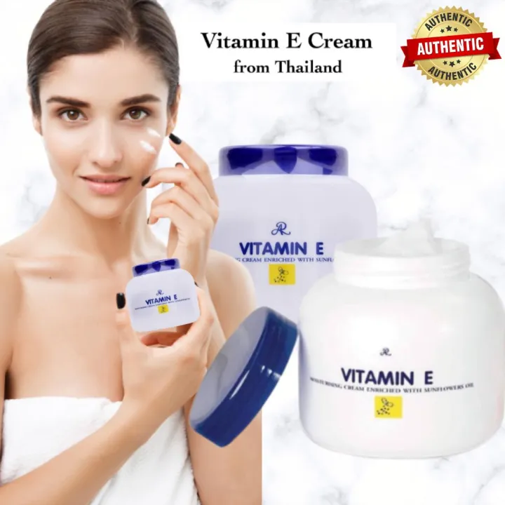 ORIGINAL AR Vitamin E Cream 200g Made in Thailand Whitening Cream Moisturizing Cream Lotion Scar