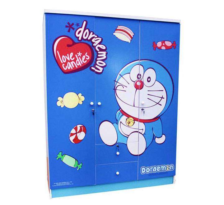 shop-nbl-ตู้เสื้อผ้า-doraemon-135-cm-model-candy-ดีไซน์สวยน่ารัก-สไตล์แฟชั่น-3-ประตูบานเปิด-2-ลิ้นชัก-สินค้าขายดี-ขนาด-135x55x190-cm