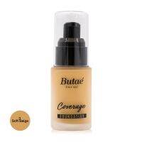 Butae Coverage Foundation 30ml #3 Soft Beige ผิวเนียนสวยตลอดวัน ด้วยรองพื้นสูตรใหม่เพื่อความเรียบเนียนดูเป็นธรรมชาติ