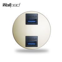 Wallpad L6 5สีคู่3.0อุปกรณ์เสริม Usb พอร์ตโมดูลเบ้าติดผนังจับคู่จาน L6ผสมฟรี Diy