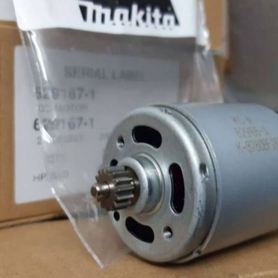 Makita service part motor DC for model.HP333D/DF333D Part  no.629395-8 อะไหล่มอเตอร์ สว่านไร้สาย DC 12v.รุ่น HP333D /DF 333D ฟันเฟือง 15 ฟัน ใช้ประกอบงานซ่อมอะไหล่แท้