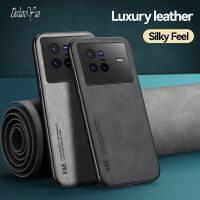 For VIVO X50 X60 X80 Pro Cover Leather Case For VIVO X27 X30 Case Cover Metal Magnetic Hard Phone Case For VIVO X70 X90 Pro Plus