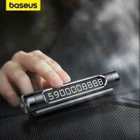 Baseus สวิตช์โยกสไตล์ลิ้นชักสติกเกอร์รถยนต์แผงหมายเลขโทรศัพท์เรืองแสงสำหรับติดที่จอดรถชั่วคราวรถยนต์