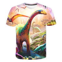 Summer Fashion Jurassic Park Dinosaur 3D Print Kids T Shirt Casual T-shirt Boys Girls Unisex Childrens Clothing Tshirt Tops