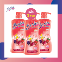 Benice บีไนซ์ ครีมอาบน้ำ สูตร เชอรี่ เบอรี่ เพียวริฟาย ปริมาณ 450 มล. (สีแดง) ชนิดขวด*3 ขวด