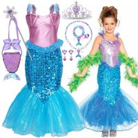 ✹﹍ Little Mermaid Ariel Costume Girl Mermaid Dresses Girl 39;s Birthday - Mermaid Ariel - Aliexpress