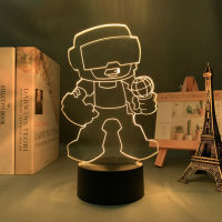 Game Led Light Friday Night Funkin Tankman Figure for Child Room Decorative Light Kids Birthday Gift Desk 3d Led Night Lamp FNF