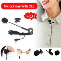 Portable Mini Stereo HiFi Sound Quality Microphone 3.5mm Microphone Noise Reduction Condenser Clip-on Mic Wired For Phone Laptop