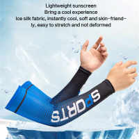 +【‘ Ice Silk Sleeve Sunscreen Cuff Ciclismo UV Sun Protection Arm Sleeves Anti-Slip Men Women Long S Outdoor Sport Cycling Hot