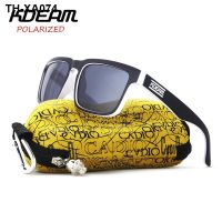 KDEAM sports outdoor polarized sunglasses men euramerican fashion black and white box ash KD901P - C19