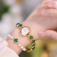 basevv Mid-Ancient Light Luxury Bead Malachite Watch Temperament Womens Watch