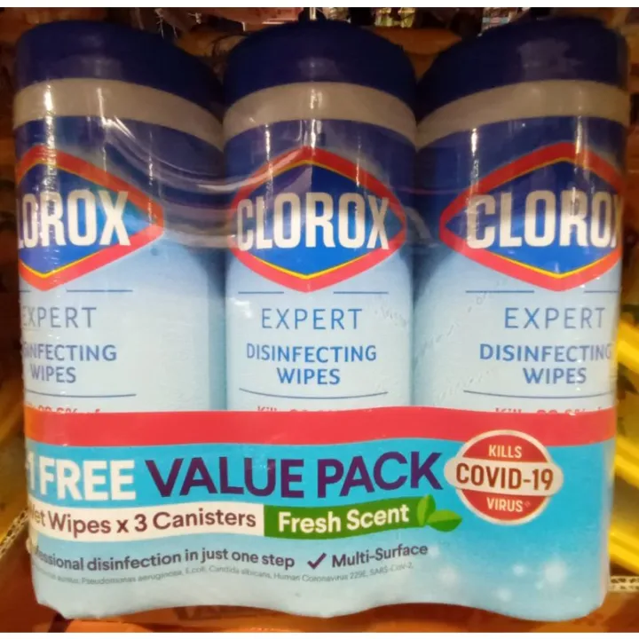 Clorox Disinfecting Wipes Value Pack, (Pack of 3) Lazada PH