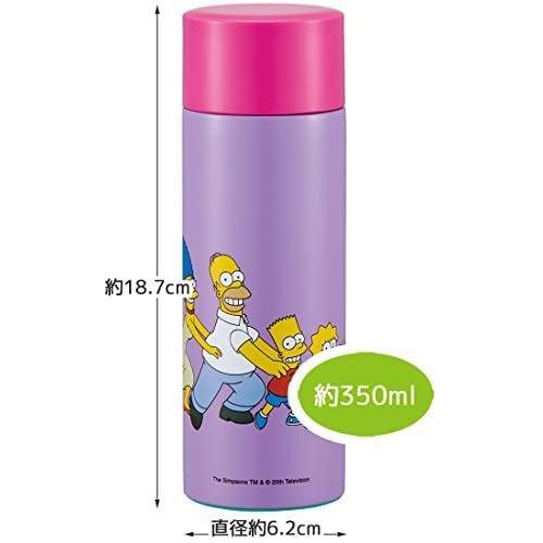 ขวดแก้วสแตนเลสเล่นสเก็ตกระบอกน้ำ-smbc4b-a-ครอบครัวซิมป์สัน350ml