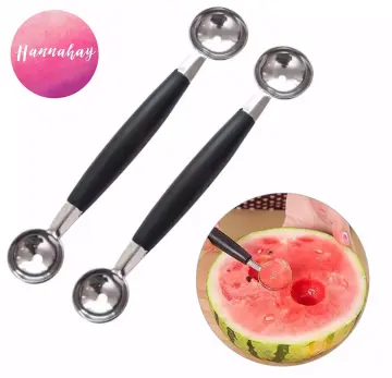 Kitchen Stainless Steal Double Ended Melon Ball Scoop Fruit Ice