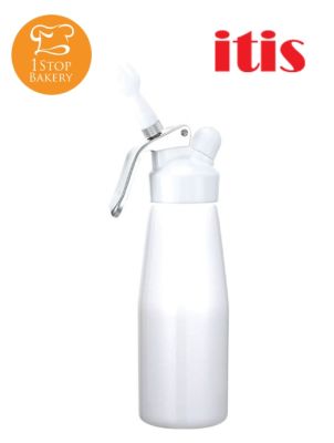 ITIS 1AWPW55 0.5L Aluminum Cream Whipper White with White Head / กระบอกวิปครีม