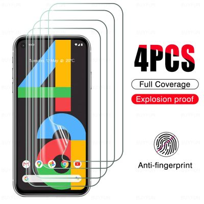 4PCS Soft Hydrogel Films Screen Protector for Google Pixel 4a 4G 5a 6 Pro 6a 7pro 7 Soft Water Film Screen Protector not Glass