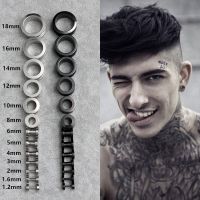 【CW】❦▣  316L Ear Plugs and Tunnels Piercings Screwed Earring Expander Earlet Gauges Jewelry