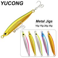 YUCONG 1PX Metal Spoon Jigs 10-15-20-30g Trolling Fishing Lures Jigging Bait Sinking Hard leurre Wobbler turlutte señuelos pecheLures Baits