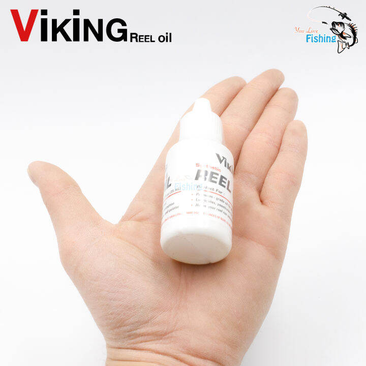 น้ำมันหล่อลื่น-viking-reel-oil-ความจุ-35-ml-ใช้กับเฟืองทองเหลือง-เฟืองสแตนเลส-เฟืองพลาสติก