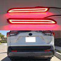 LED Rear Bumper Reflector Brake Signal Lights for Toyota RAV4