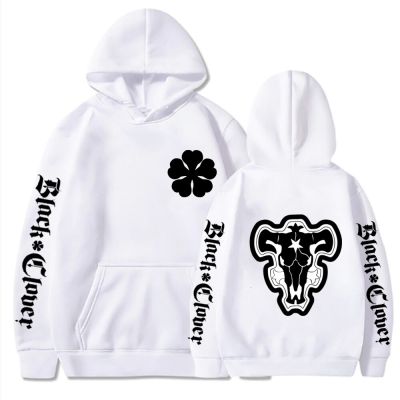 Japan Anime Black Clover Print Men Pullover Hoodies Sweatshirt Lazy Style Loose Soft Hooded Clothes For Teenager Size Xxs-4Xl